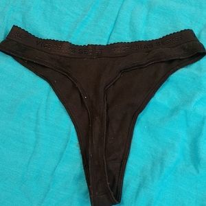 Black Victoria's secret thong